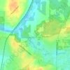 Schaumburg Road Grasslandsの地形図、標高、地勢