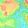 Beaubacの地形図、標高、地勢