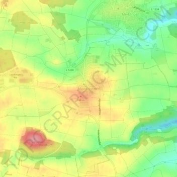 Machtolsheimの地形図、標高、地勢