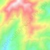 Phofandiの地形図、標高、地勢