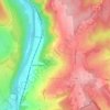 Arracheの地形図、標高、地勢