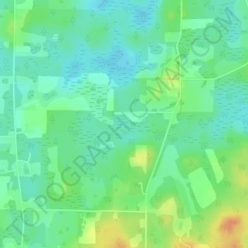 Brooks Bayの地形図、標高、地勢