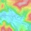 Le Beillardの地形図、標高、地勢