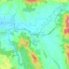 Yarra Junctionの地形図、標高、地勢