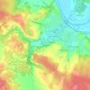 Chez Merletの地形図、標高、地勢