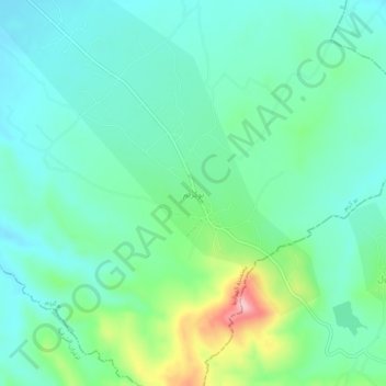 Boukrimの地形図、標高、地勢