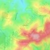 Medellの地形図、標高、地勢