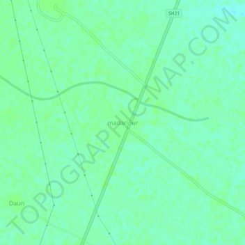 madaripurの地形図、標高、地勢
