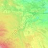 Drayton Valley (town)の地形図、標高、地勢
