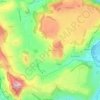 Tressacの地形図、標高、地勢