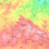 Krugersdorpの地形図、標高、地勢