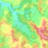 La Capelleの地形図、標高、地勢