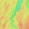 Pabineau Fallsの地形図、標高、地勢