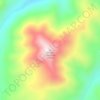 Hungry Mountainの地形図、標高、地勢