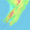Wairarapaの地形図、標高、地勢