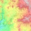 Zitácuaroの地形図、標高、地勢