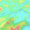 上沐の地形図、標高、地勢