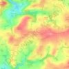 Kerdavidの地形図、標高、地勢