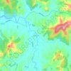 Waitetunaの地形図、標高、地勢
