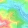 Venaの地形図、標高、地勢