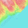 Torontoの地形図、標高、地勢