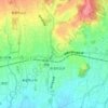 新里町の地形図、標高、地勢
