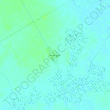 Monte Velozの地形図、標高、地勢