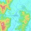 Kuala Kangsarの地形図、標高、地勢