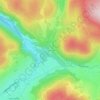 Ferme de Vologneの地形図、標高、地勢
