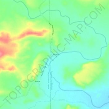 El Mirasolの地形図、標高、地勢