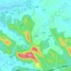 上五岛の地形図、標高、地勢
