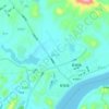 承平村の地形図、標高、地勢