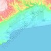 Salalahの地形図、標高、地勢