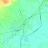 チャイヤプームの地形図、標高、地勢