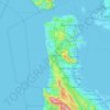 Daly Cityの地形図、標高、地勢