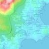 O Sobralの地形図、標高、地勢