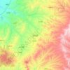 浮山県の地形図、標高、地勢