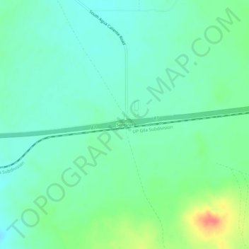 Sentinelの地形図、標高、地勢