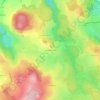 Montmoulardの地形図、標高、地勢
