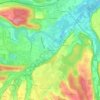 Preisingの地形図、標高、地勢