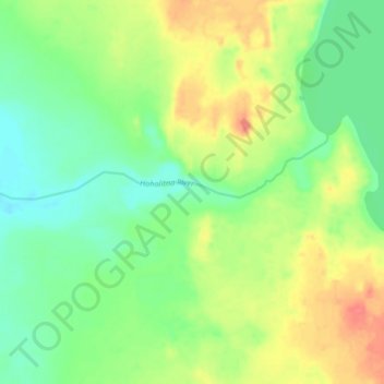 Whitefish Lakeの地形図、標高、地勢