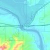 Topockの地形図、標高、地勢
