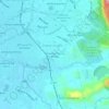 Kampung Potong Pinangの地形図、標高、地勢