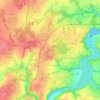 La Meffraisの地形図、標高、地勢