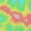 鷲ヶ巣山の地形図、標高、地勢