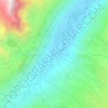 Nivoletの地形図、標高、地勢