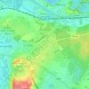 La Bruyèreの地形図、標高、地勢