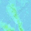 La Fradinièreの地形図、標高、地勢