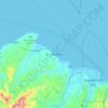 エル・サルバドールの地形図、標高、地勢