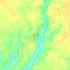 La Gloriaの地形図、標高、地勢